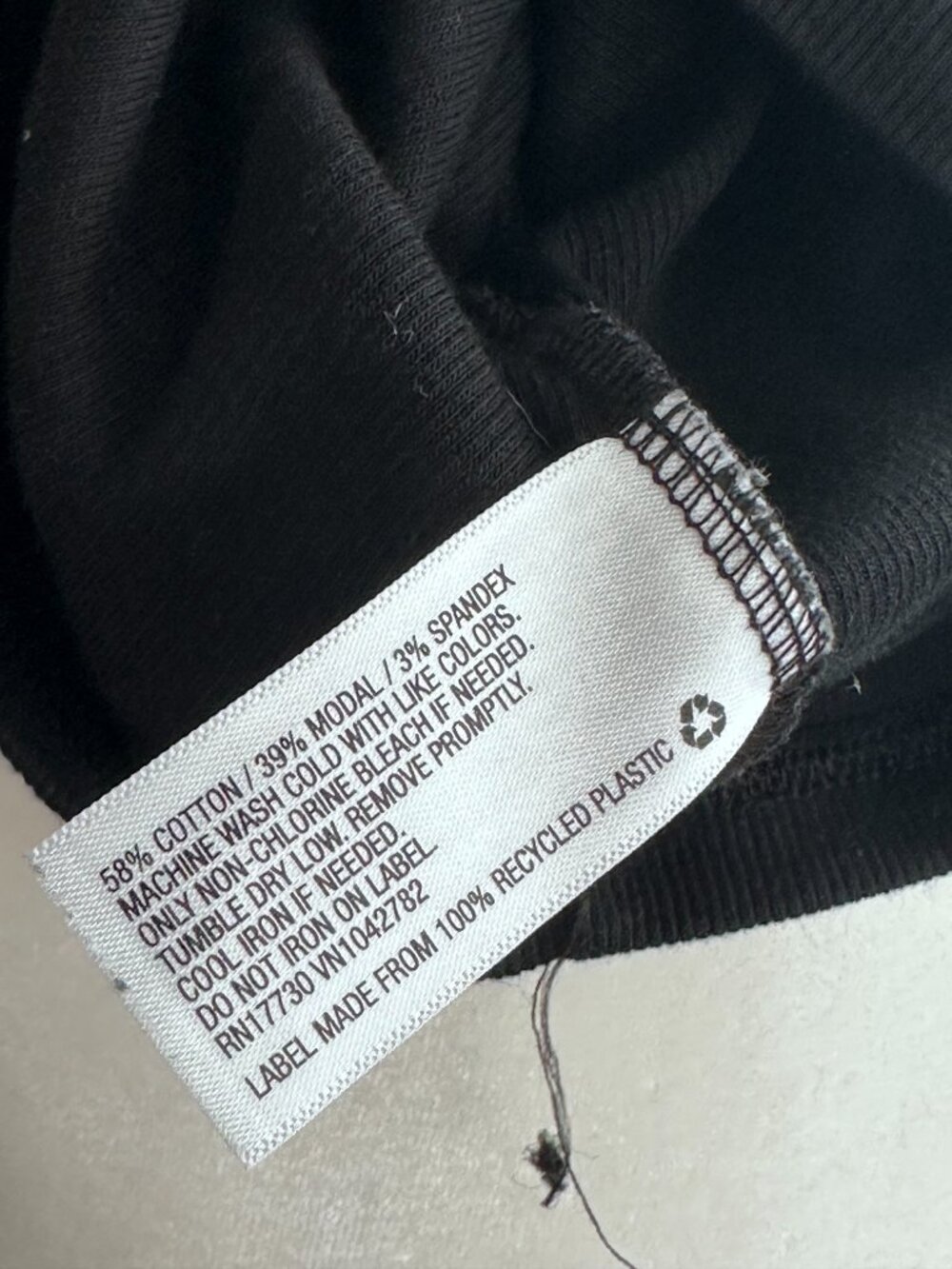 A New Day Black Ribbed Tank Top Size Medium Stretch Fitted Basic Layering Essent - Picture 7 of 7